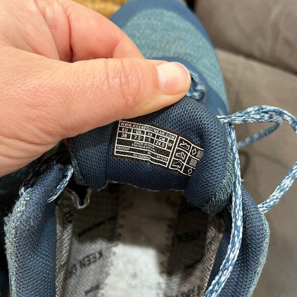 KEEN Terradora II Waterproof Hiking Shoes Blue Lace Up All Terrain Sz 7.5 Women - Picture 10 of 10